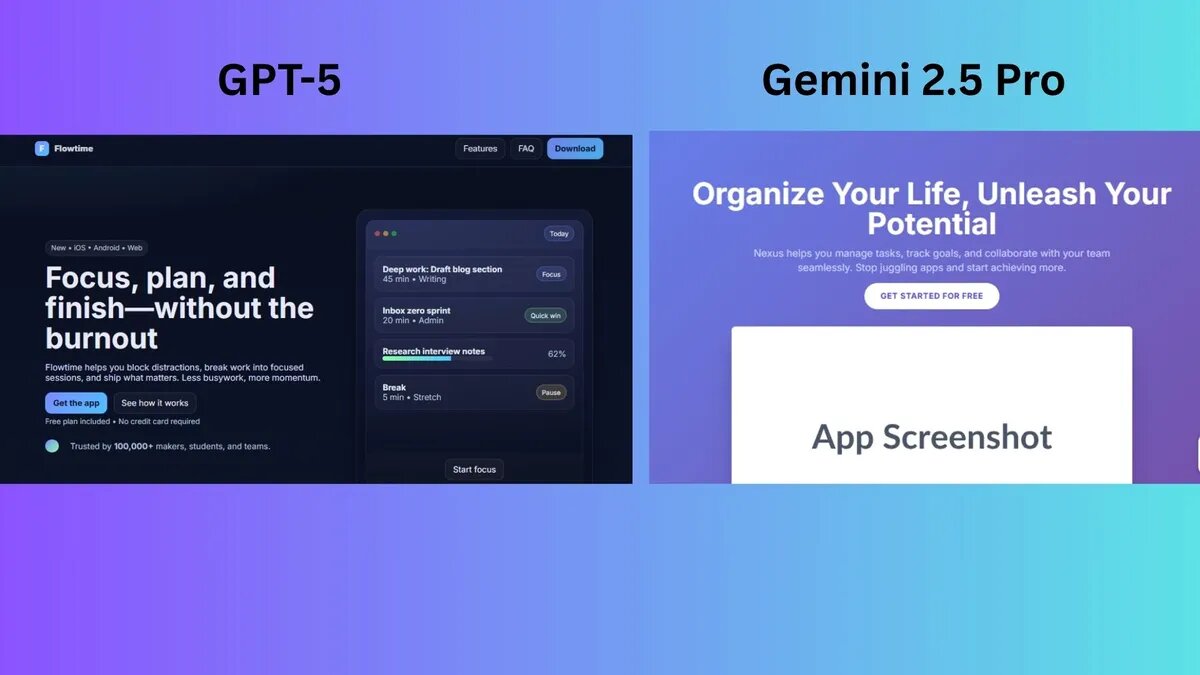 کدام یک پیروز میدان است، ChatGPT-۵ یا Gemini ۲.۵؟