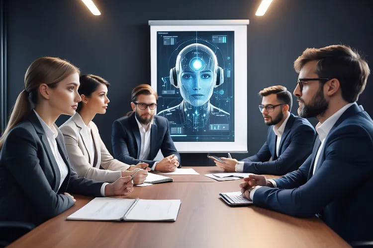 هوش مصنوعی در منابع انسانی: چگونه هوش مصنوعی HR را متحول میکند؟ 2 c4fdc4776bdfee6ae8e94aa5d8eeac7fTransforming HR How AI is Reshaping Recruitment 750